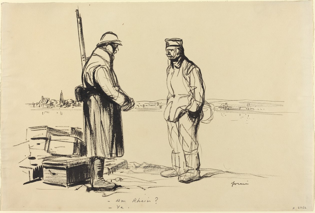 -Am Rhein? -Ja. von Jean Louis Forain