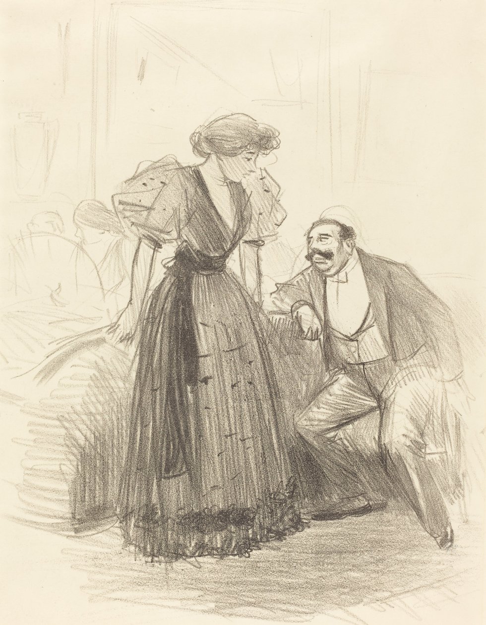 Auf einer Abendgesellschaft von Jean Louis Forain