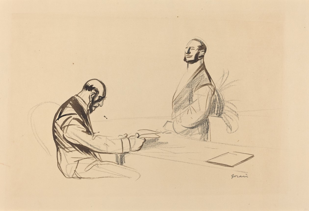 Bei der Konferenz von Jean Louis Forain