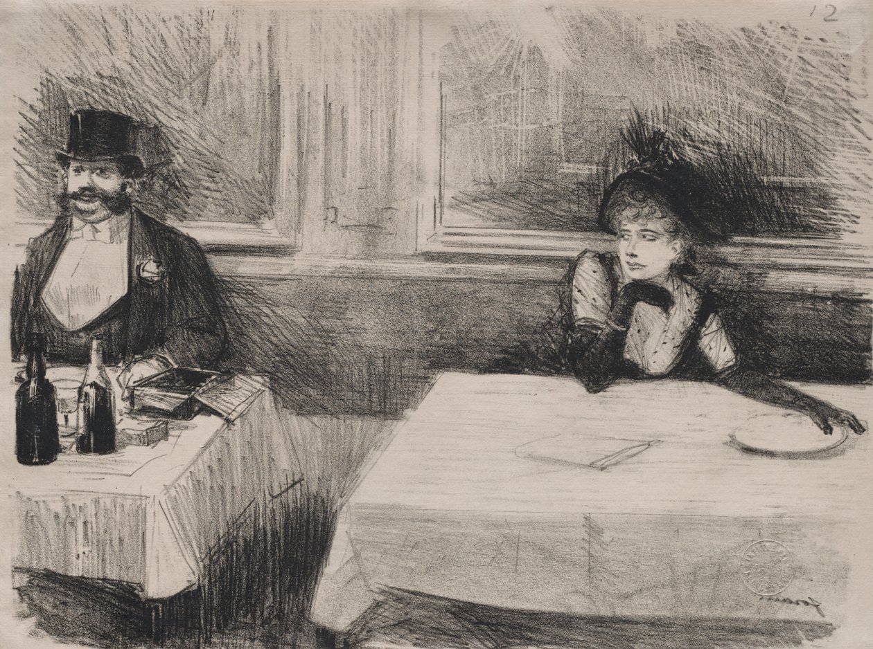 Im Restaurant von Jean Louis Forain