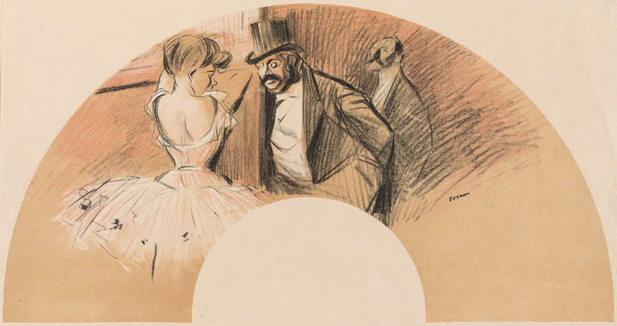 Bal Gavarni Fächer von Jean Louis Forain