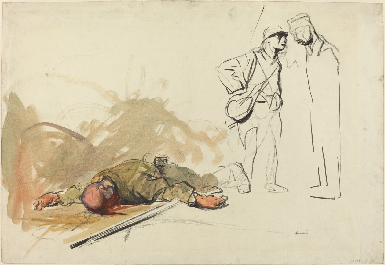 Toter deutscher Soldat von Jean Louis Forain
