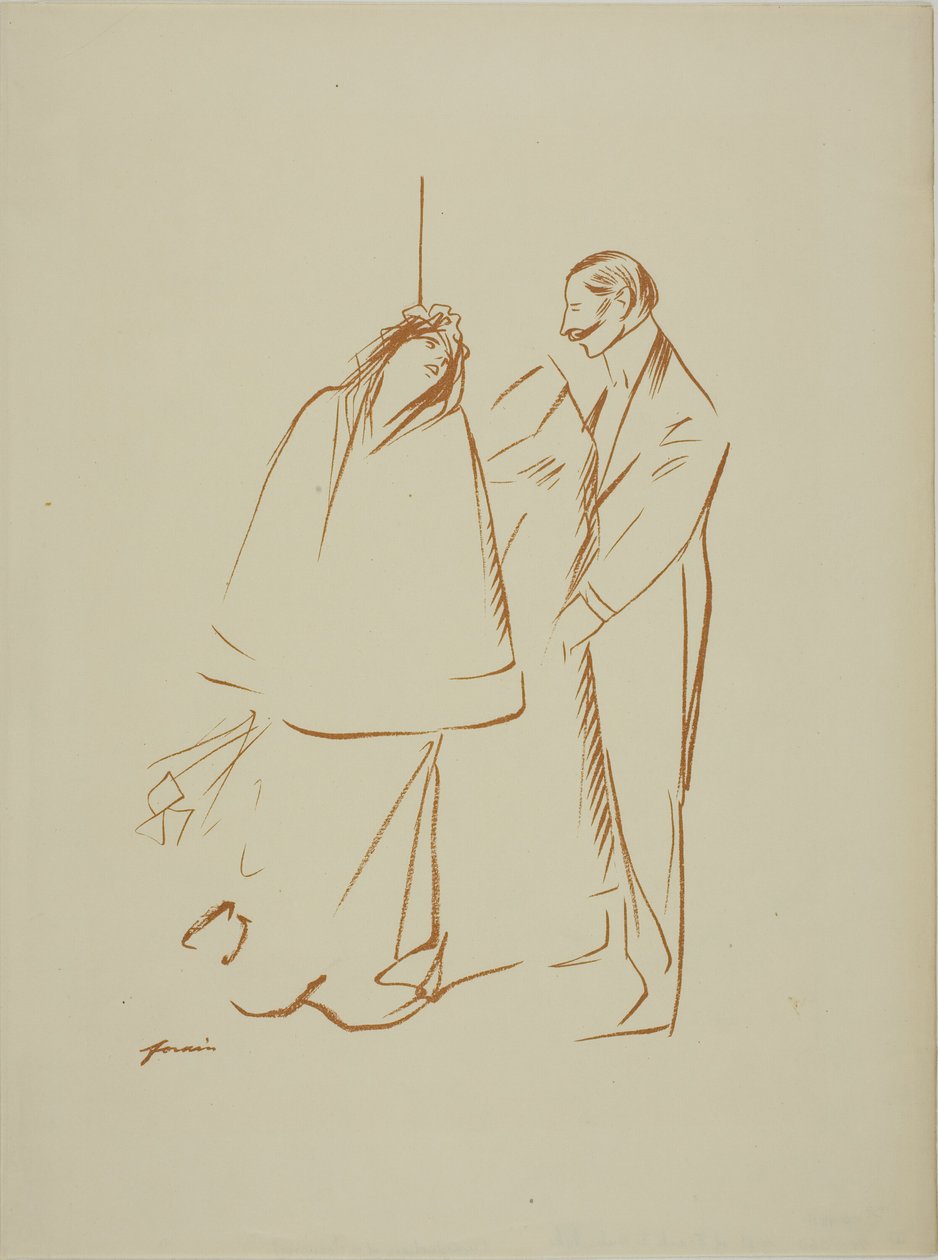 In der Garderobe von Jean Louis Forain