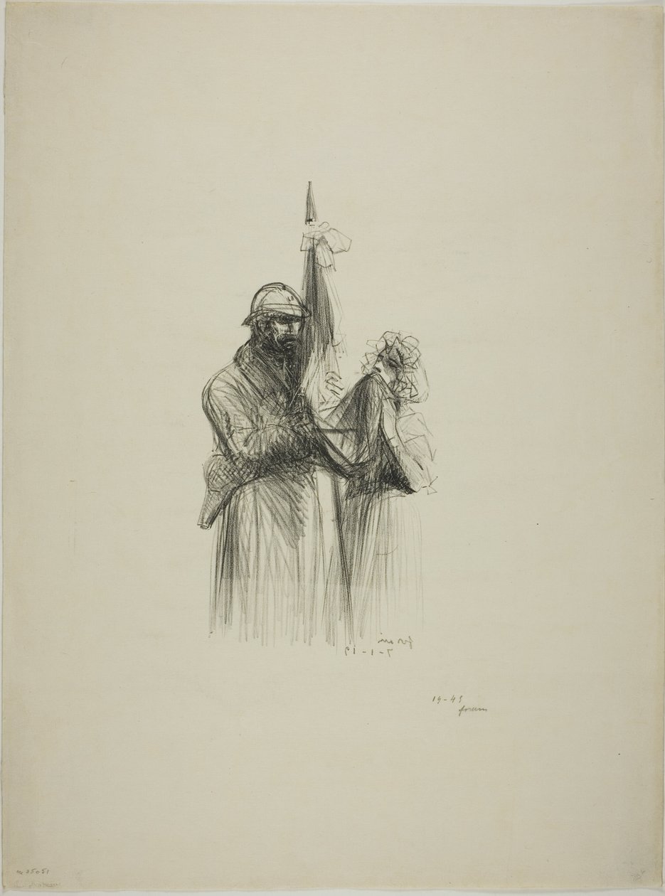 Die Flagge küssen von Jean Louis Forain