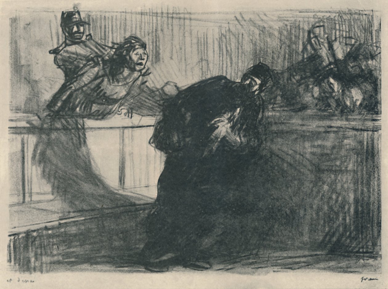 Der Anwalt beschimpft, 1919 von Jean Louis Forain