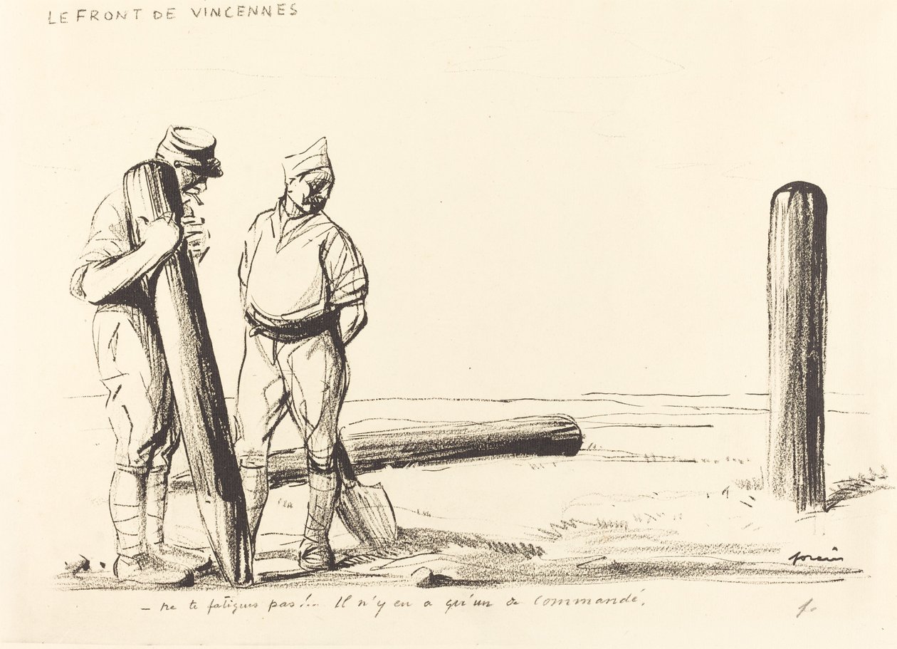Die Front von Vincennes von Jean Louis Forain