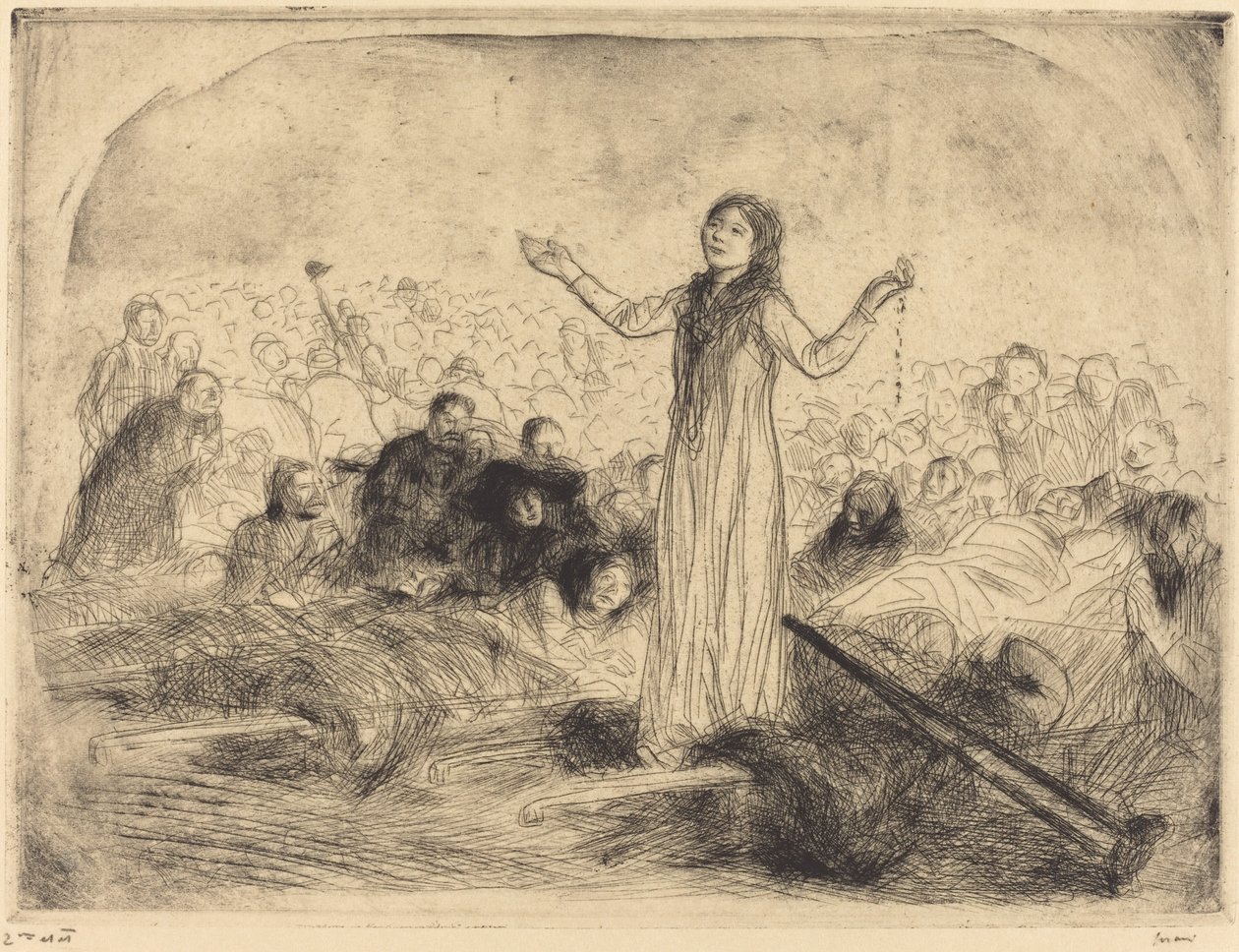 Lourdes, das Wunder (zweite Platte) von Jean Louis Forain