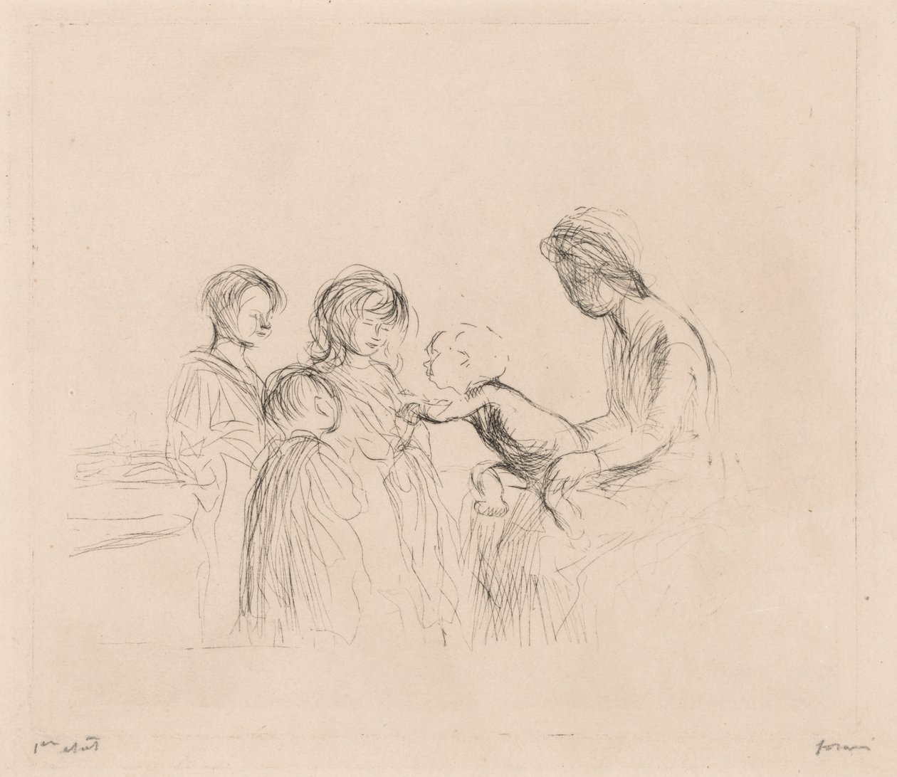 Madonna und Kinder von Jean Louis Forain