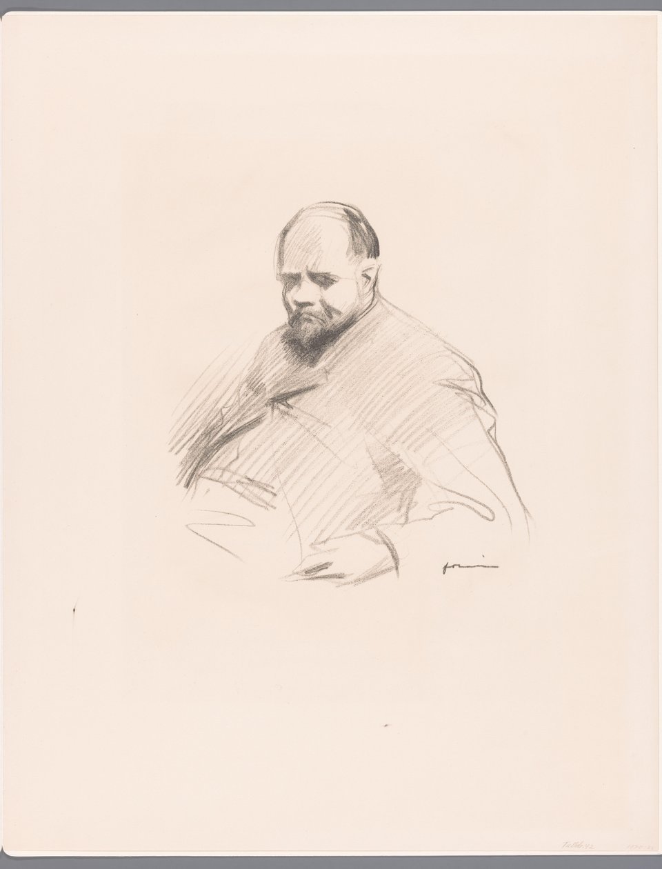 Porträt von Ambroise Vollard von Jean Louis Forain