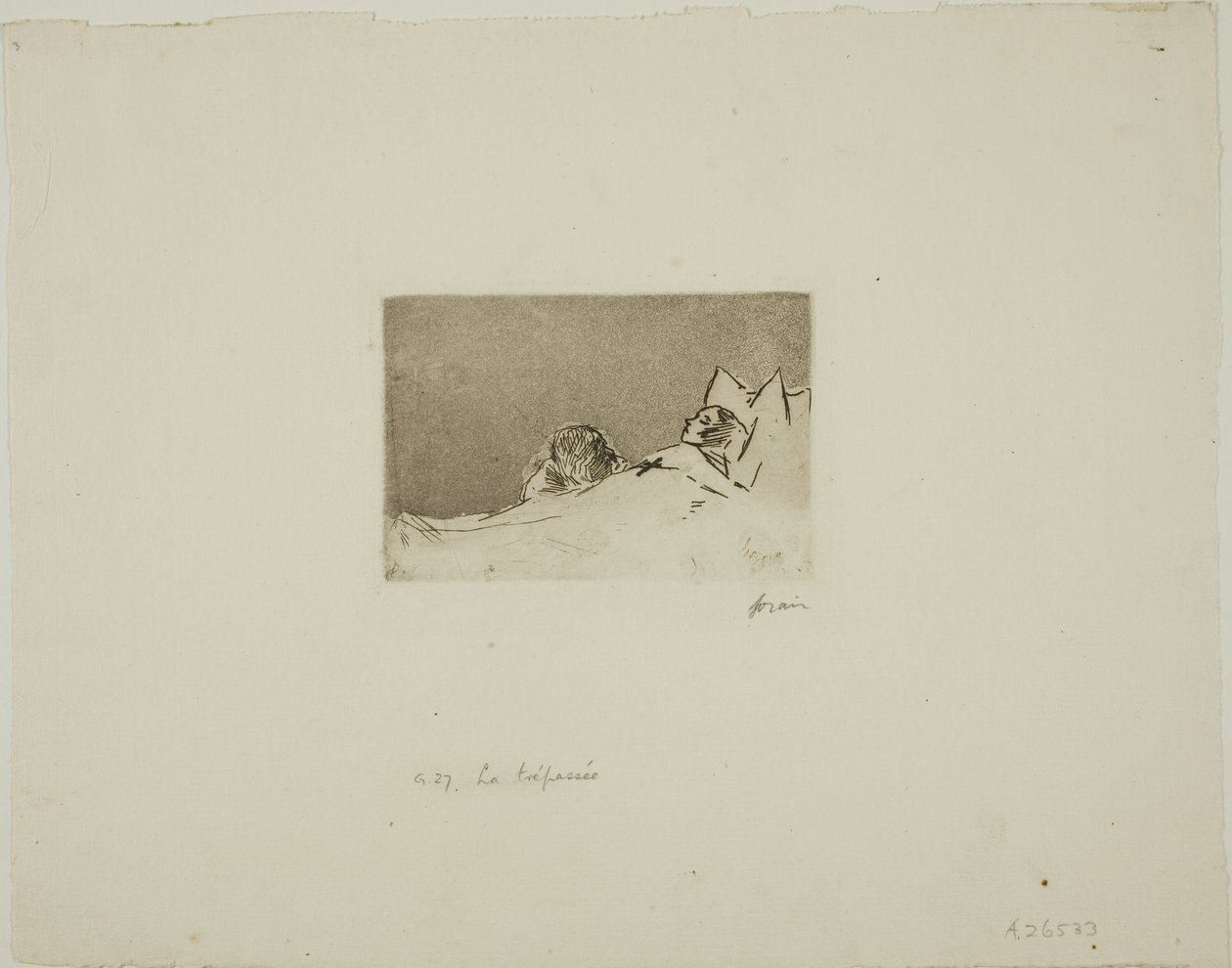 Das tote Mädchen von Jean Louis Forain