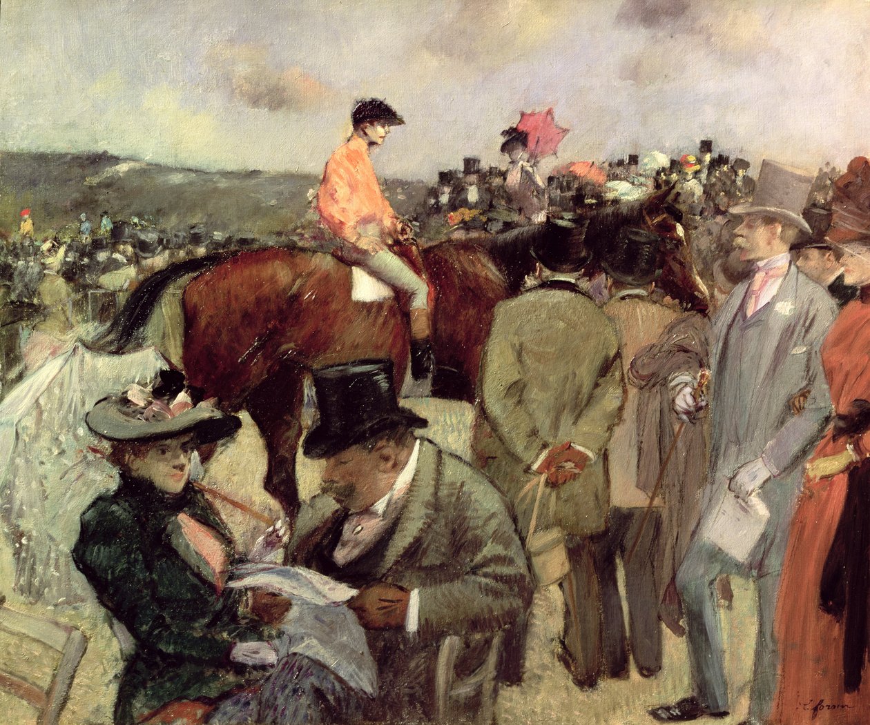 Das Pferderennen, ca. 1890 von Jean Louis Forain