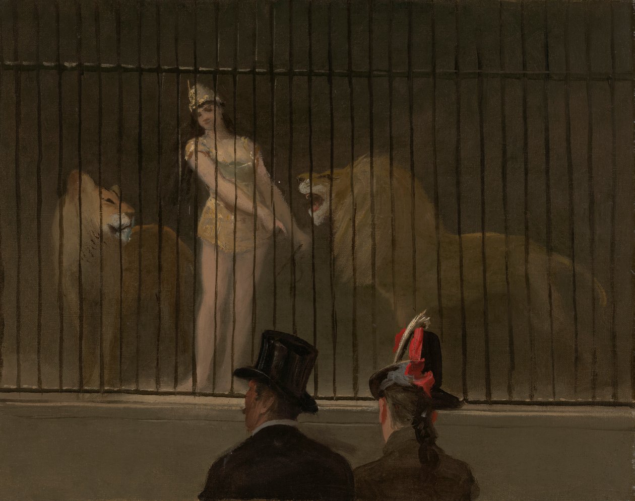 Der Löwenbändiger von Jean Louis Forain