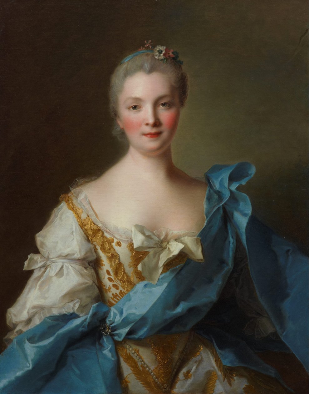 Madame de La Porte von Jean Marc Nattier
