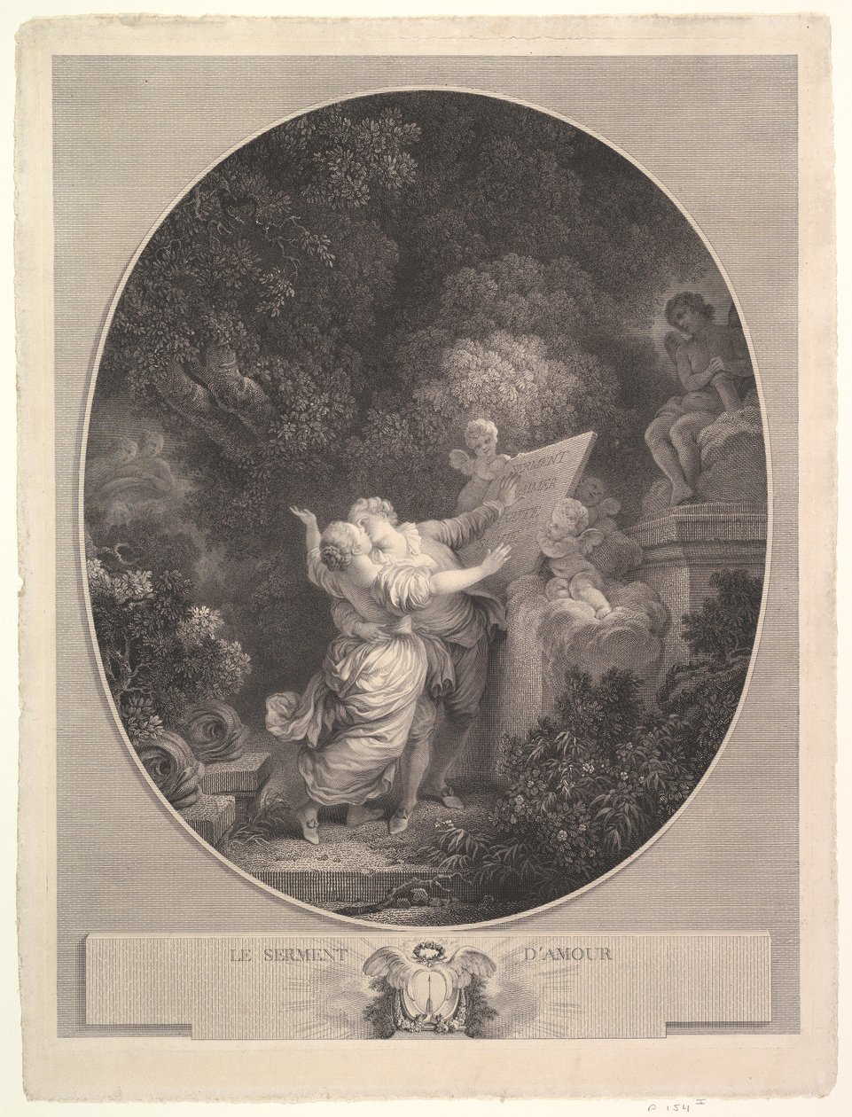 Das Liebesversprechen, 1786 von Jean Mathieu