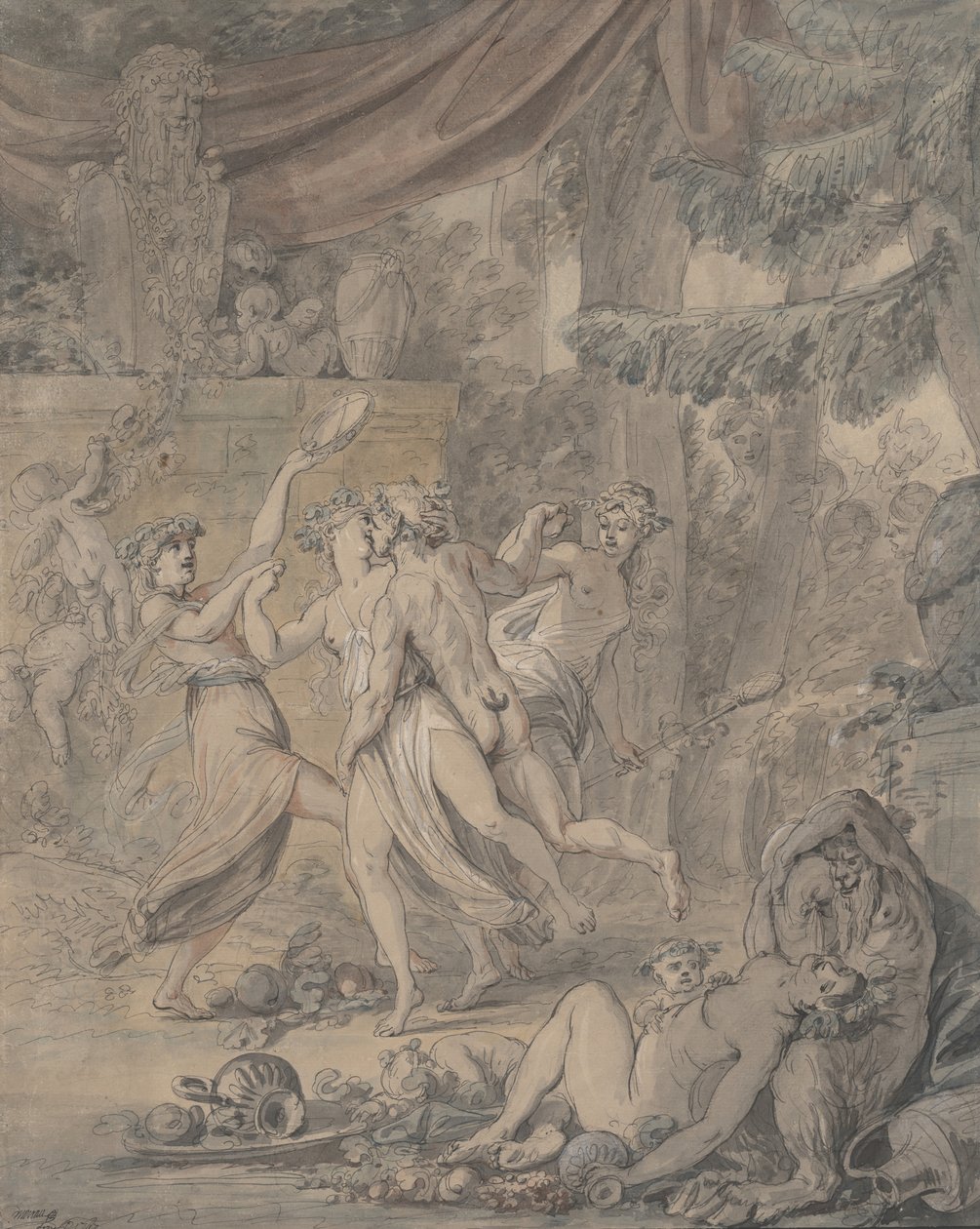 Bacchanale von Jean Michel Moreau