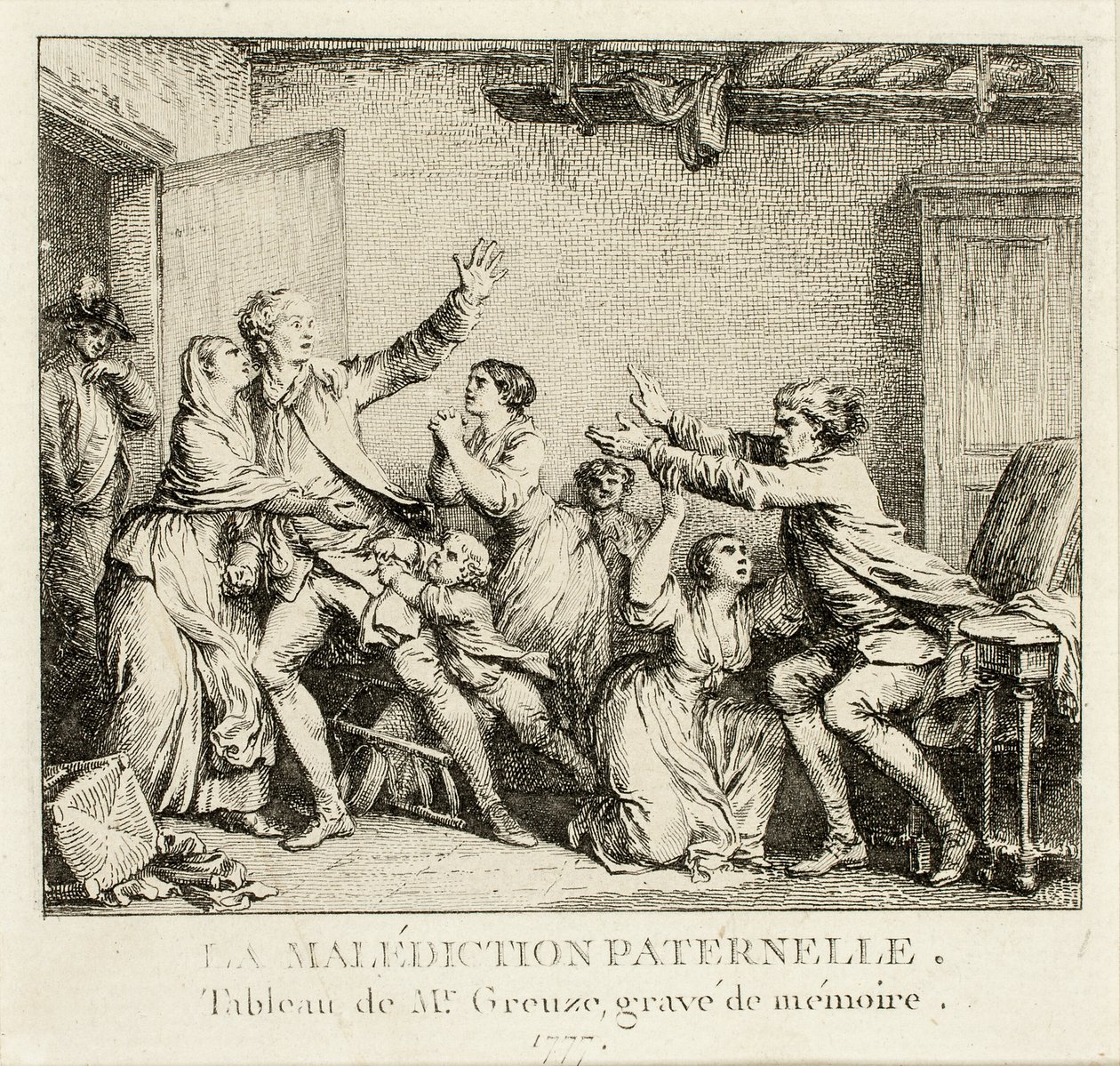 Väterlicher Fluch von Jean Michel Moreau