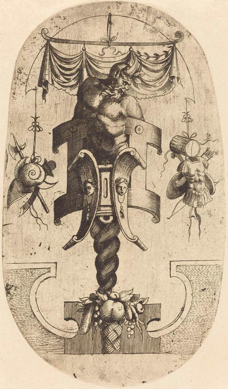 Satyr, der sich nach rechts beugt von Jean Mignon