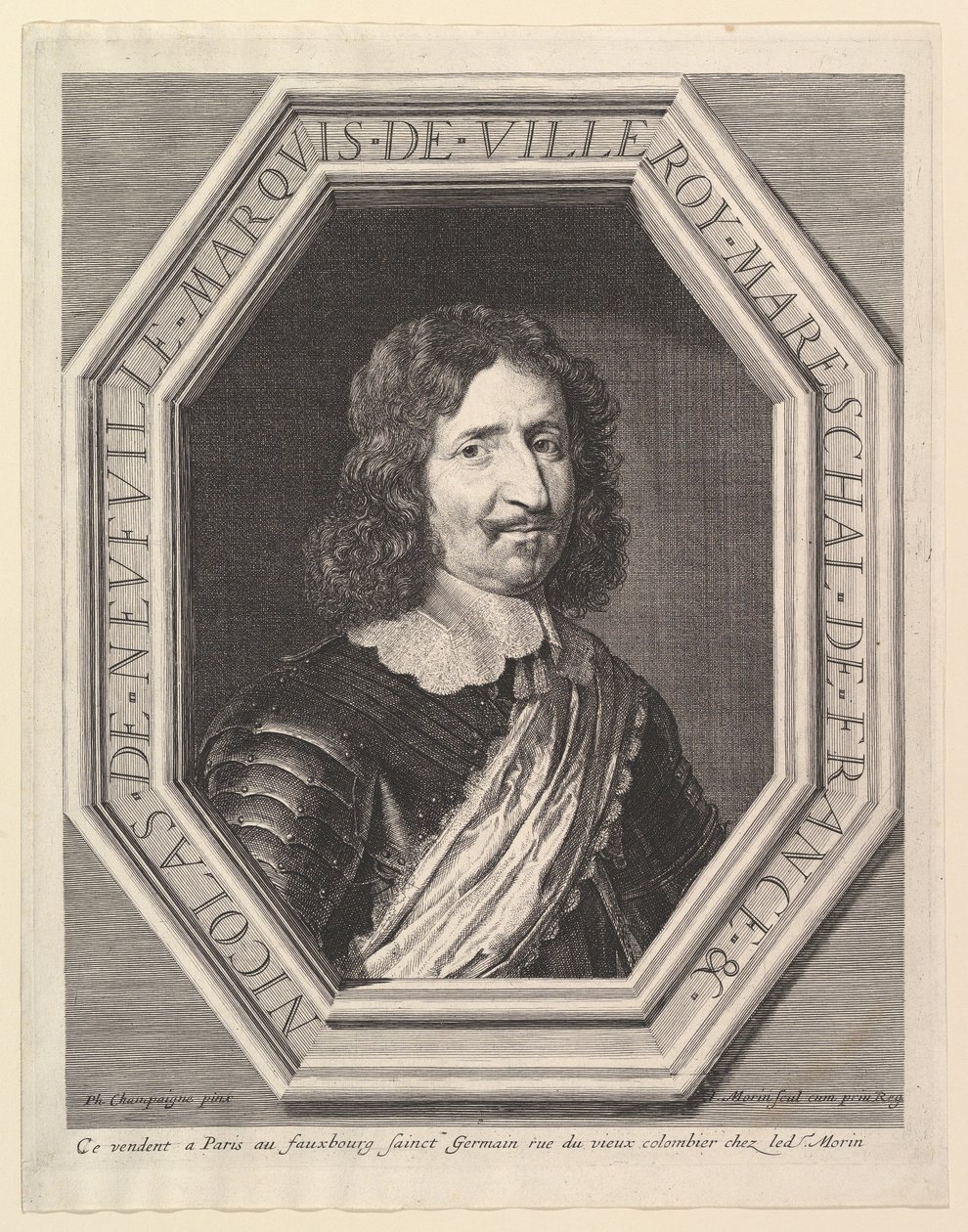 Nicolas de Neuville, Marquis de Villeroy von Jean Morin