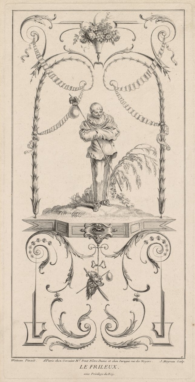 Le Frileux, Arabeske von Jean Moyreau