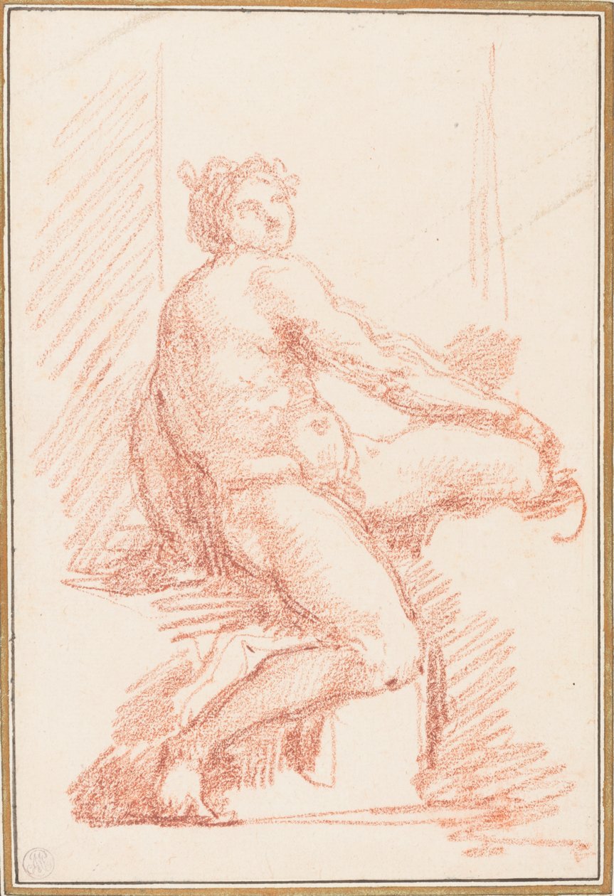 Ignudo von der Sixtinischen Kapelle Decke von Jean Robert Ango