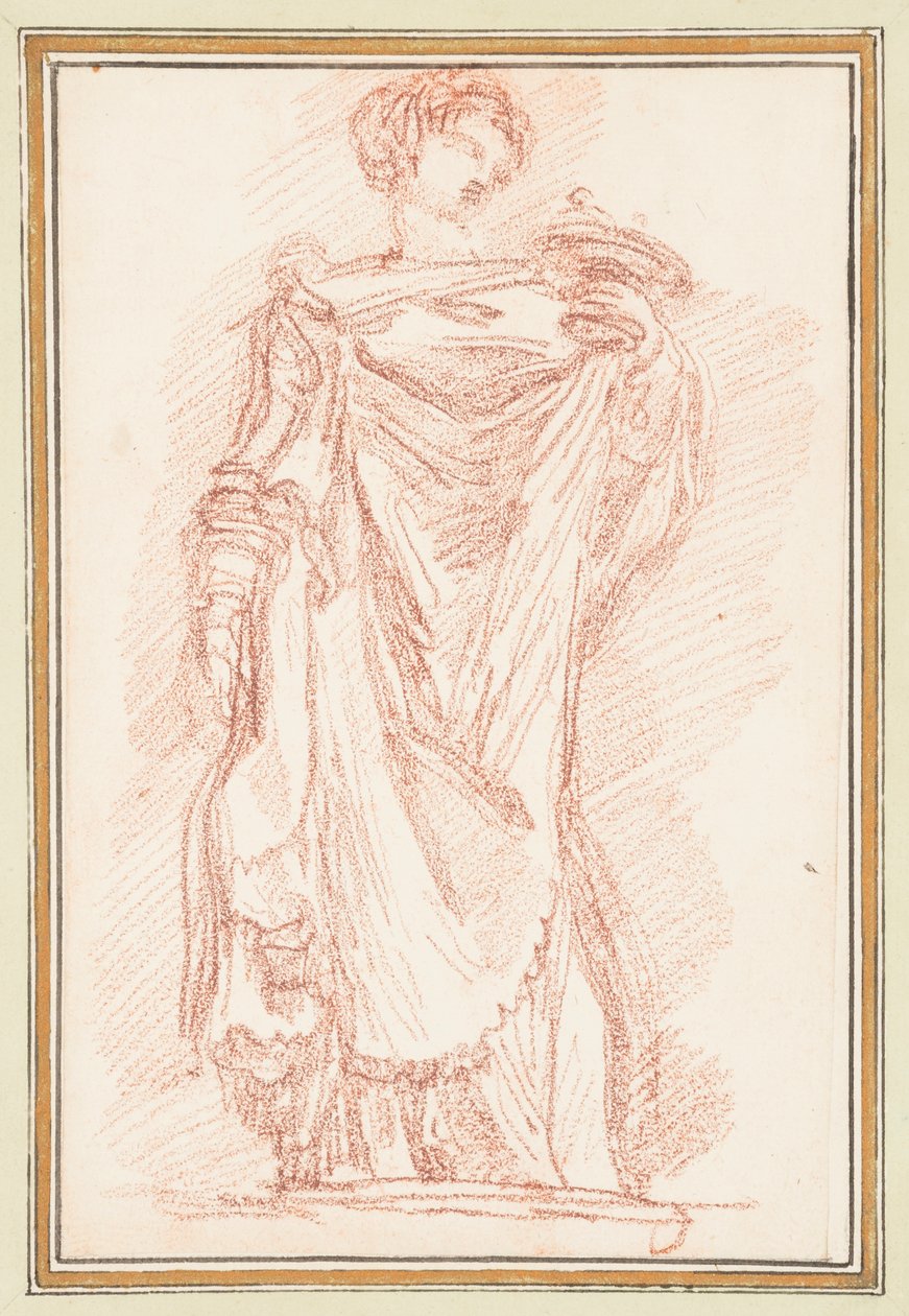Stehende männliche Figur im Chiton von Jean Robert Ango
