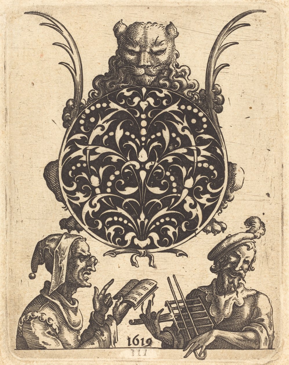 Schmuckdesign mit einem Löwenkopf von Jean Toutin