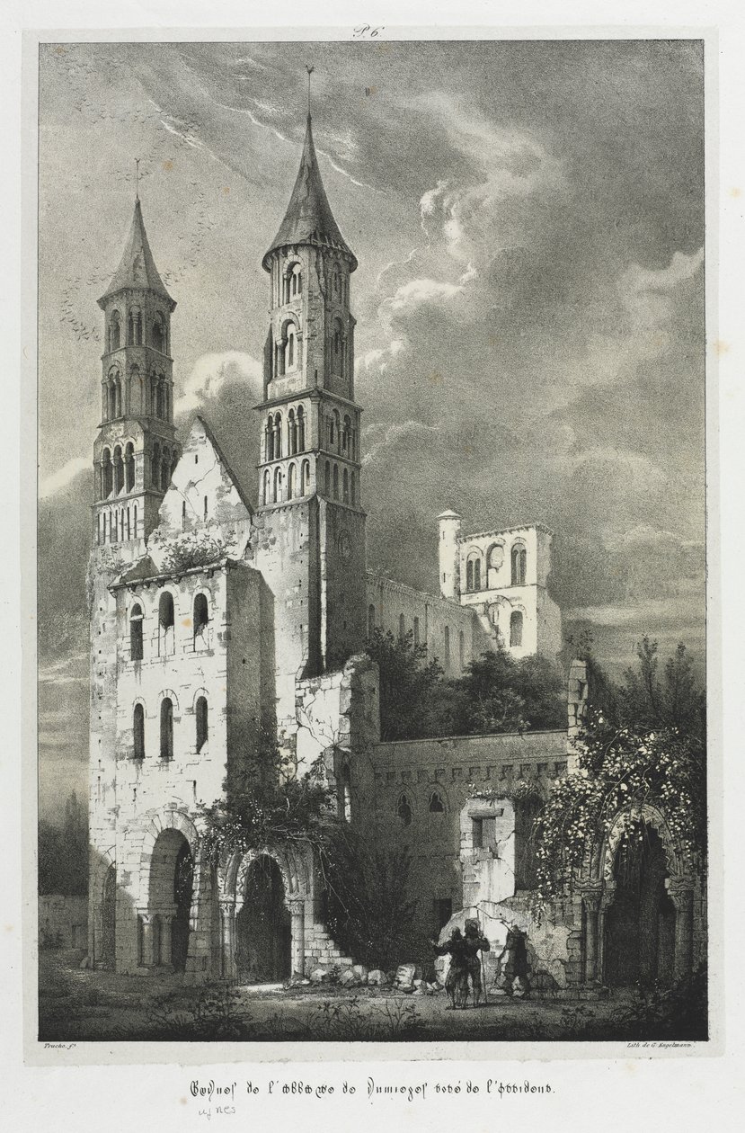 Ruinen der Abtei von Jumièges von Jean Truchot