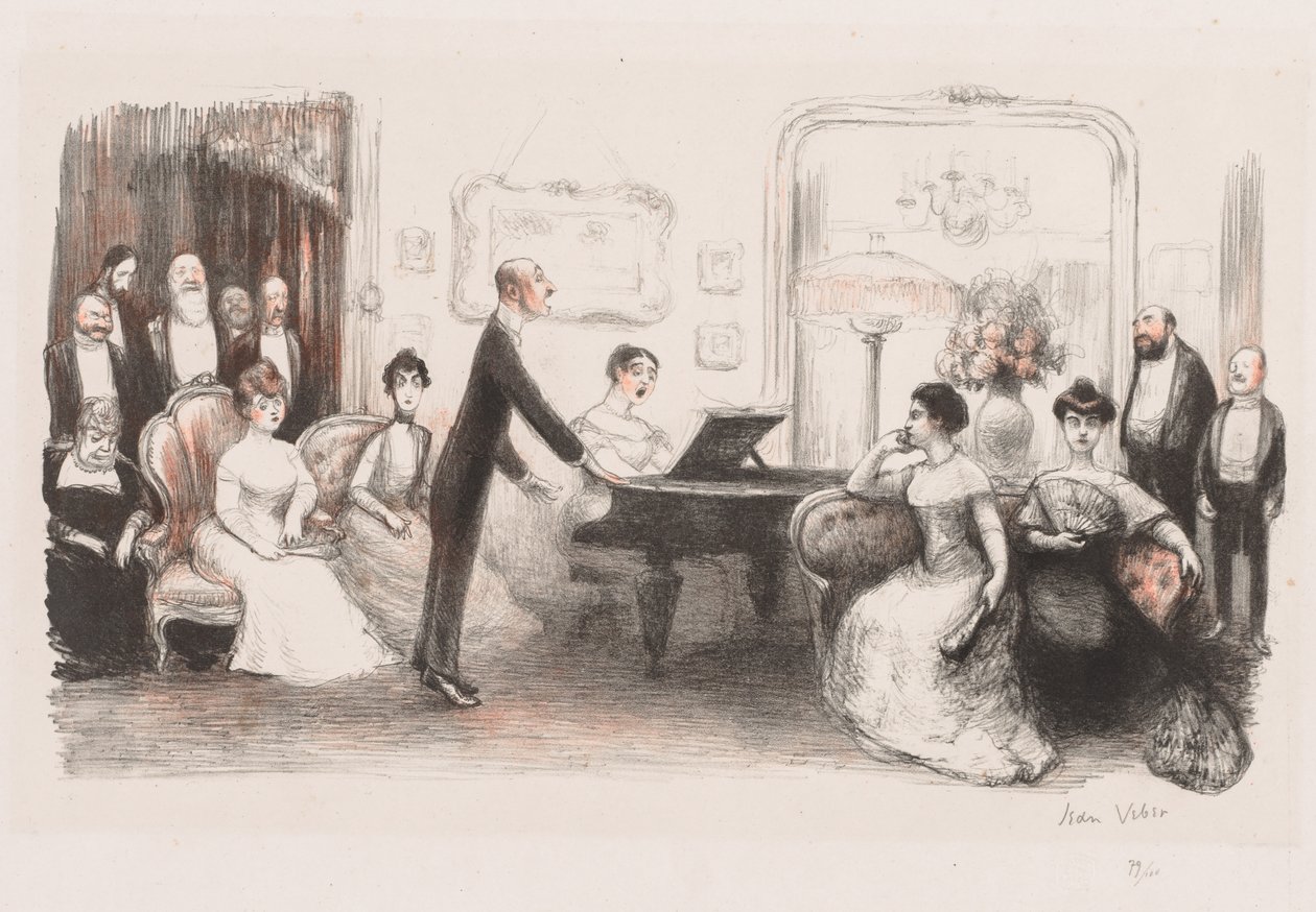 La Soirée Bourgeoise, 1907 von Jean Veber