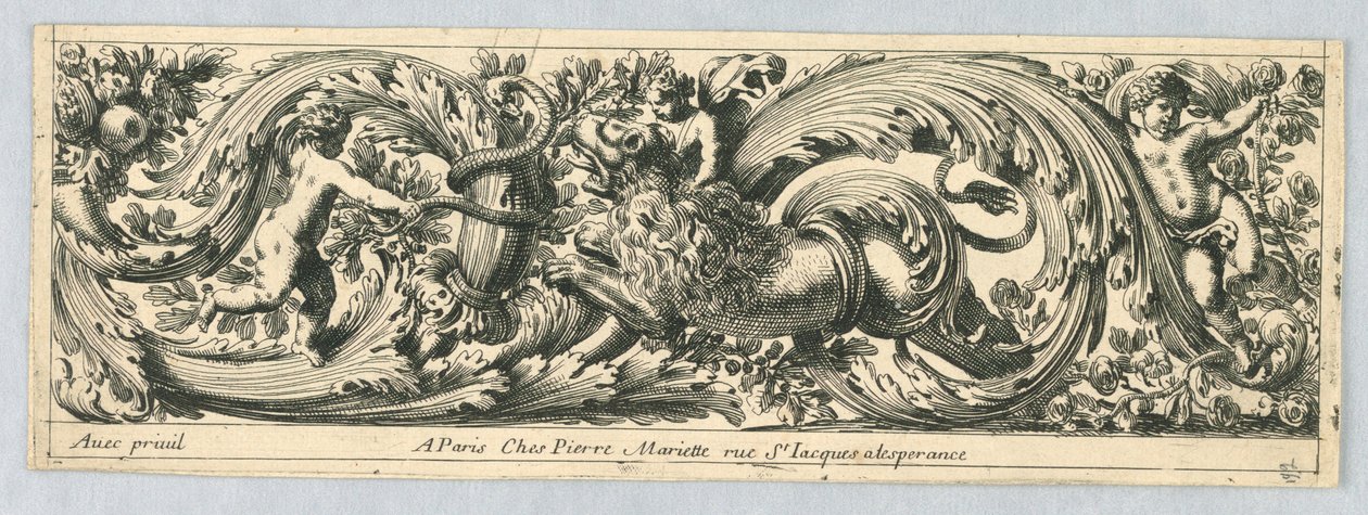 Fries, aus "Chasses et Feuillages" von Jean le Pautre