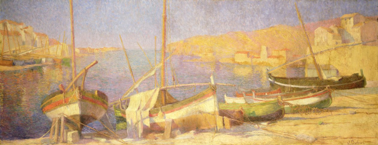 Der Hafen von Collioure, Nachmittag von Jeanne Dubut