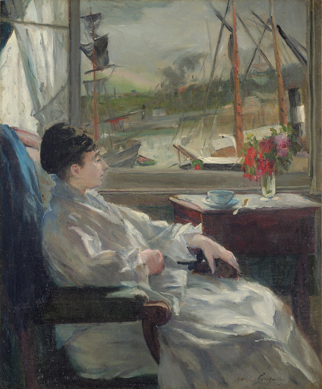 Porträt von Eva Gonzalès von Jeanne Guérard Gonzalès