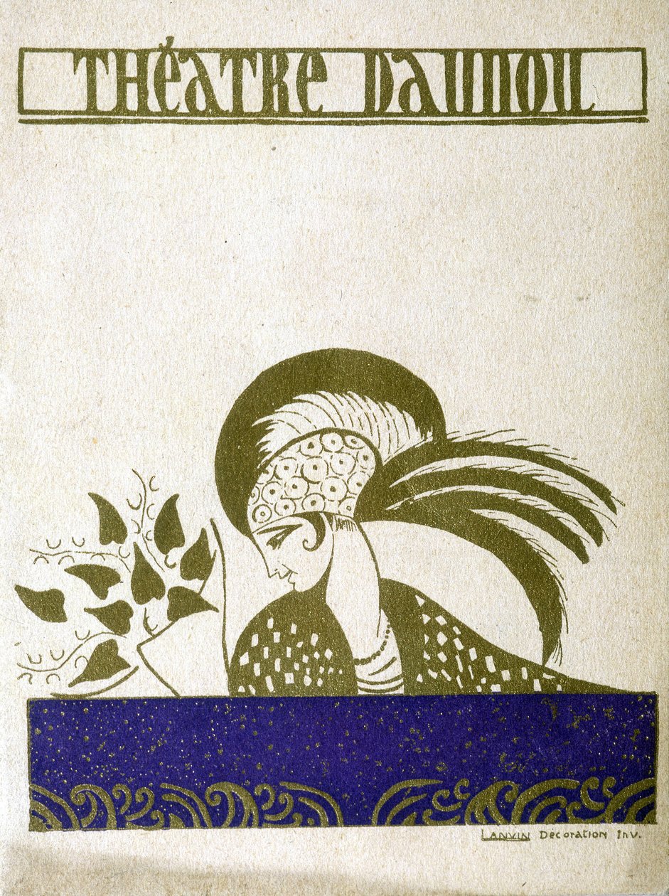 Programm des Theaters Daunou in Paris von Jeanne Lanvin