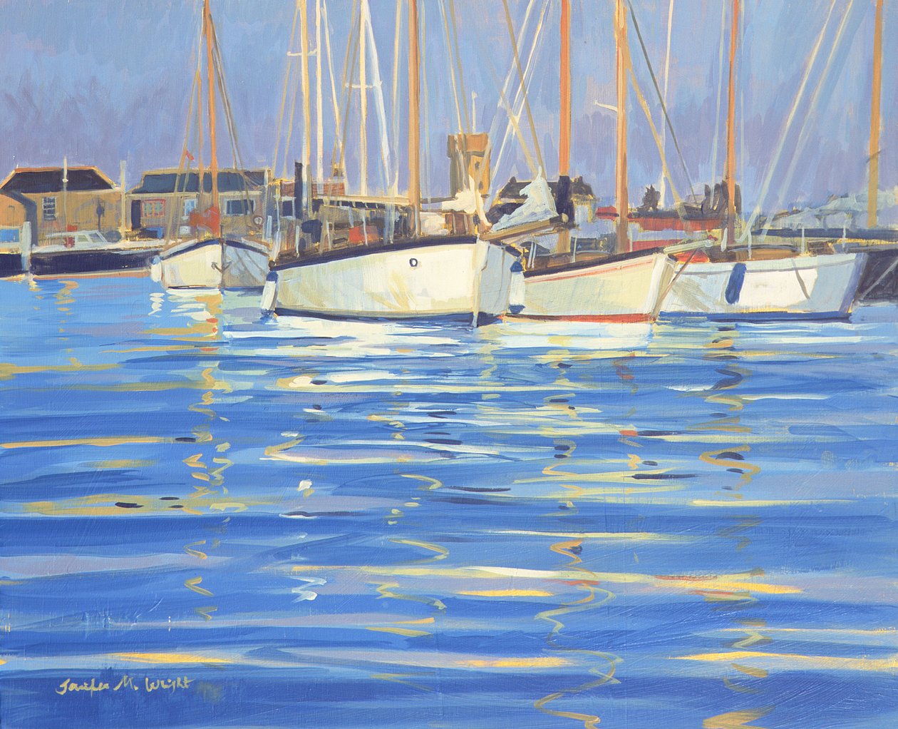 Isle of Wight Old Gaffers, 2000 von Jennifer Wright