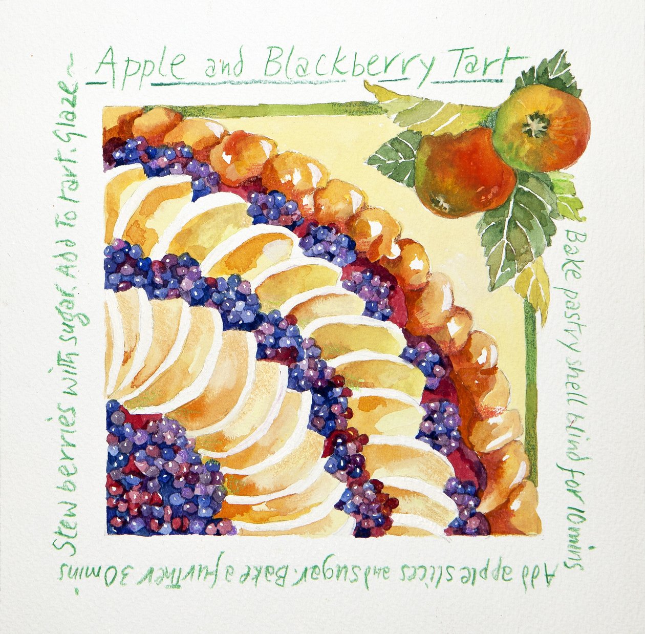 Apfel-Brombeer-Torte, 2014 von Jennifer Abbott