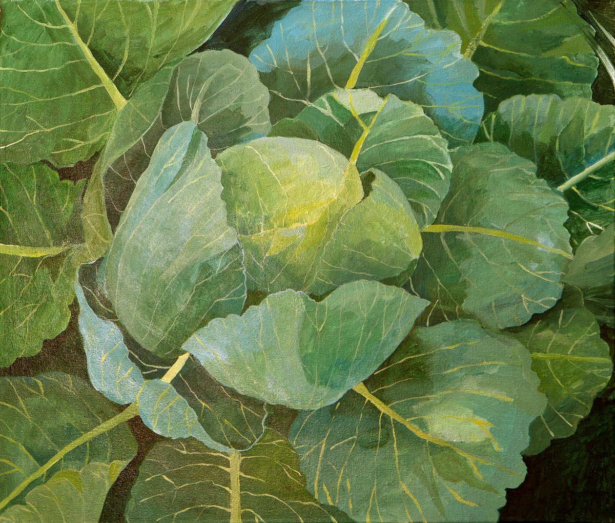 Kohl (blau), 2014 von Jennifer Abbott