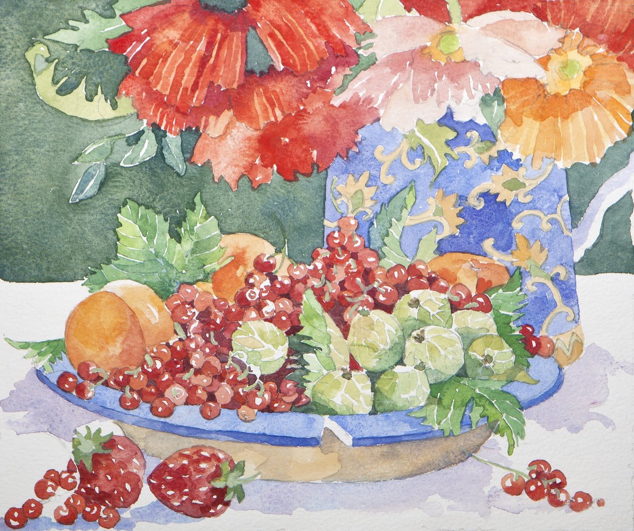 Obst auf einem Teller, 2014 von Jennifer Abbott