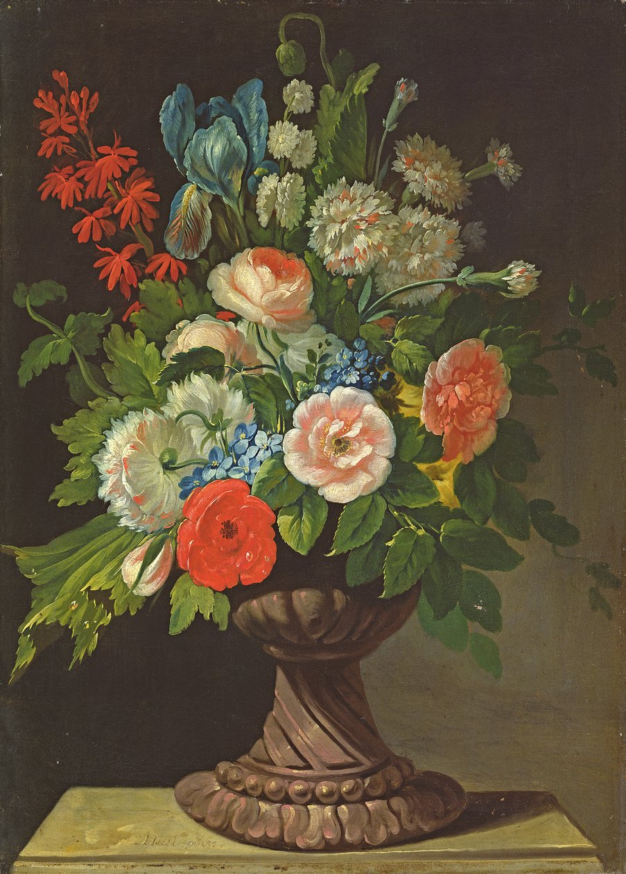Stillleben mit Blumen von Jens Juel