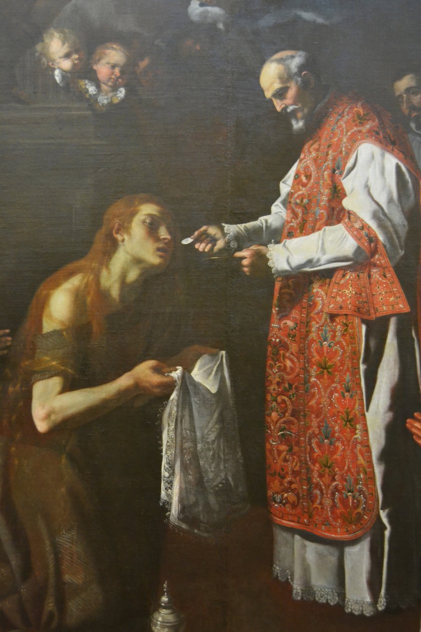 Letzte Kommunion der Magdalena von Jerónimo Jacinto de Espinosa