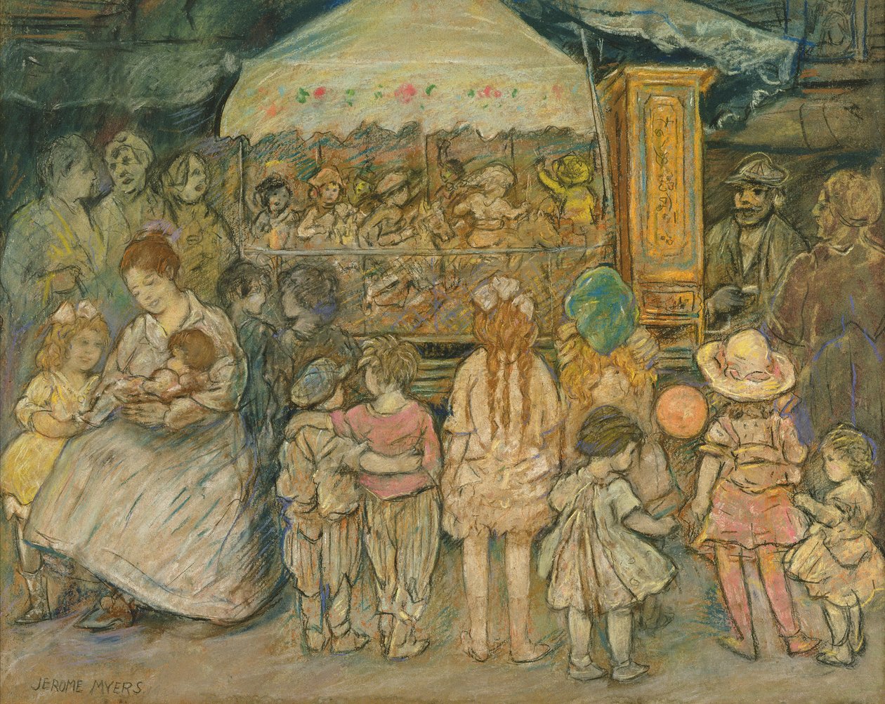 Karussell, ca. 1924 von Jerome Myers