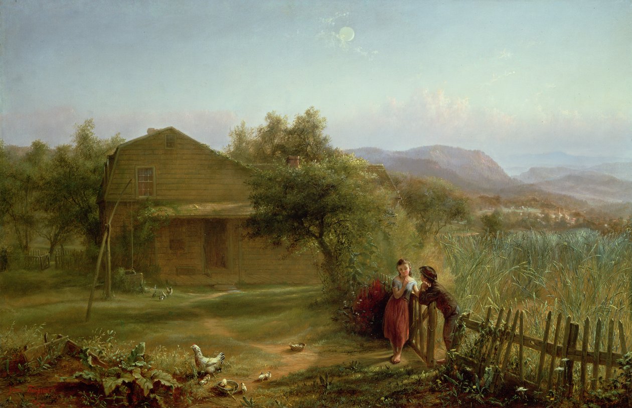 Flirt, 1875 von Jerome Thompson