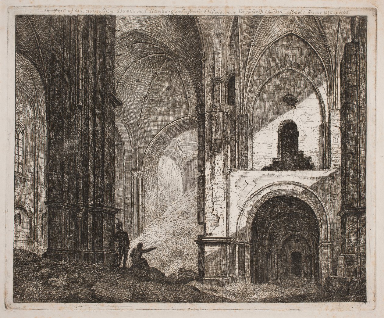 Interieur derselben Ruine 1806 von Jes Bundsen