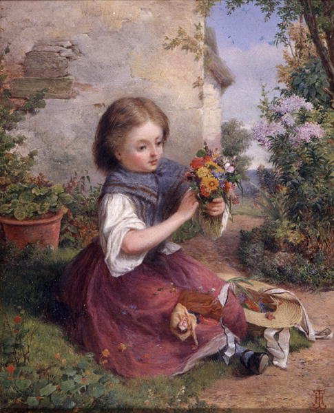 Das Sträußchen von Jessica (attr.to) Hayllar