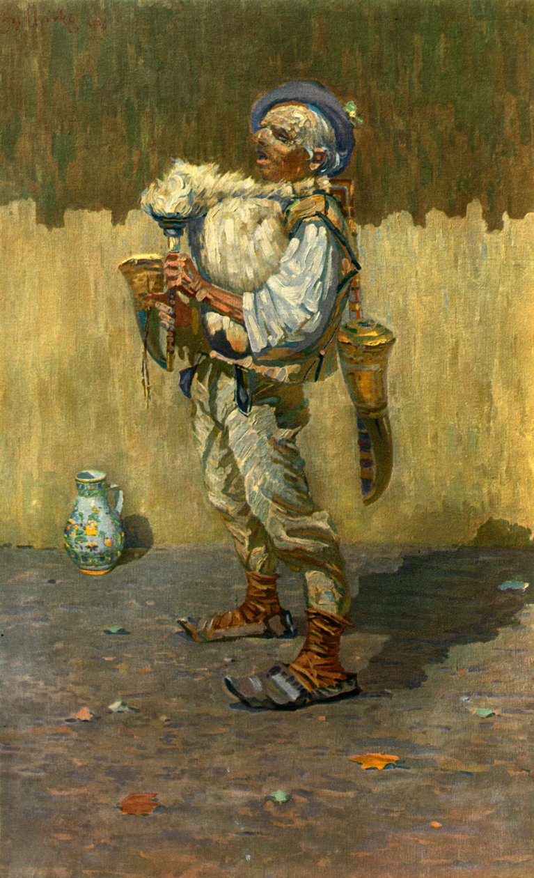 Ein Dudelsackspieler von Joža Uprka