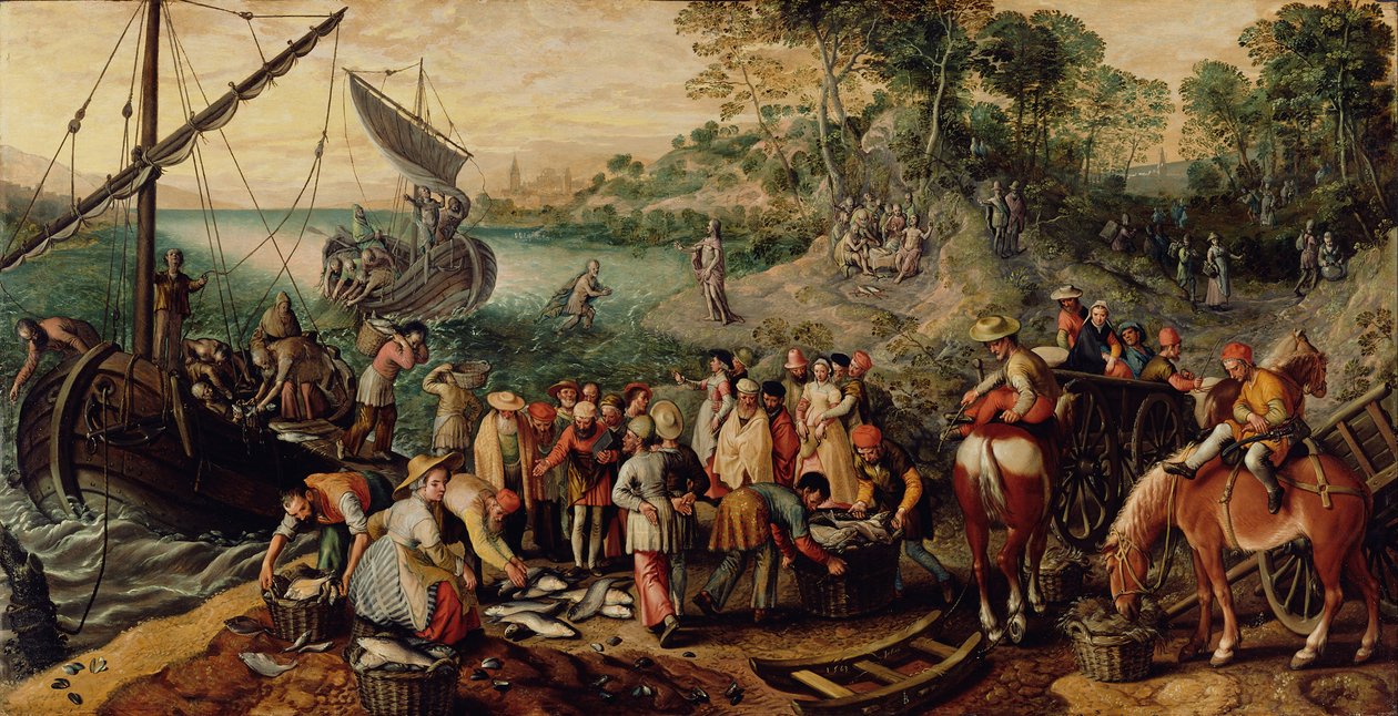 Der wunderbare Fischfang von Joachim Beuckelaer
