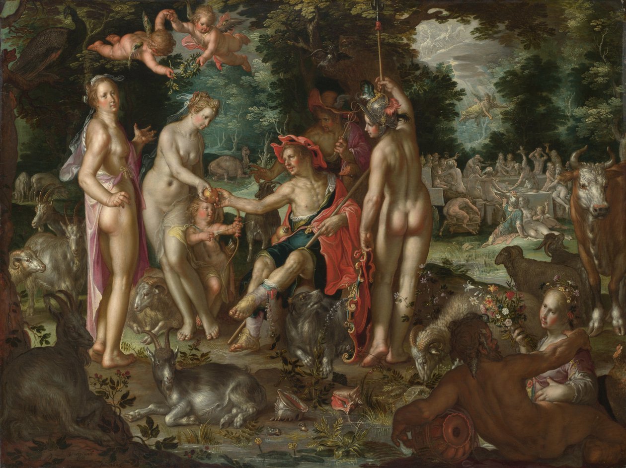 Das Urteil des Paris von Joachim Wtewael or Utewael