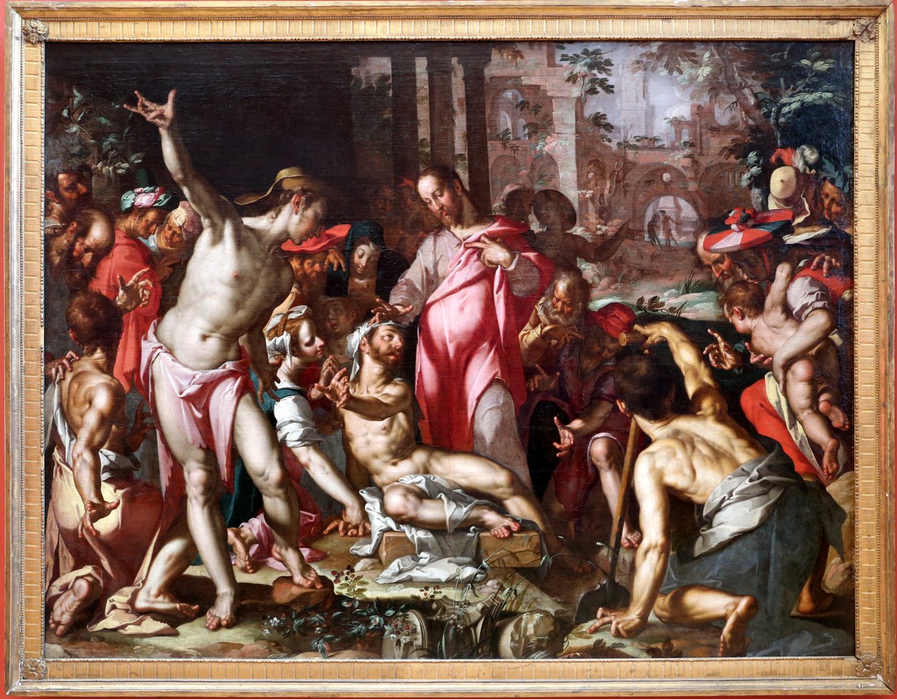 Auferstehung des Lazarus von Joachim Wtewael or Utewael