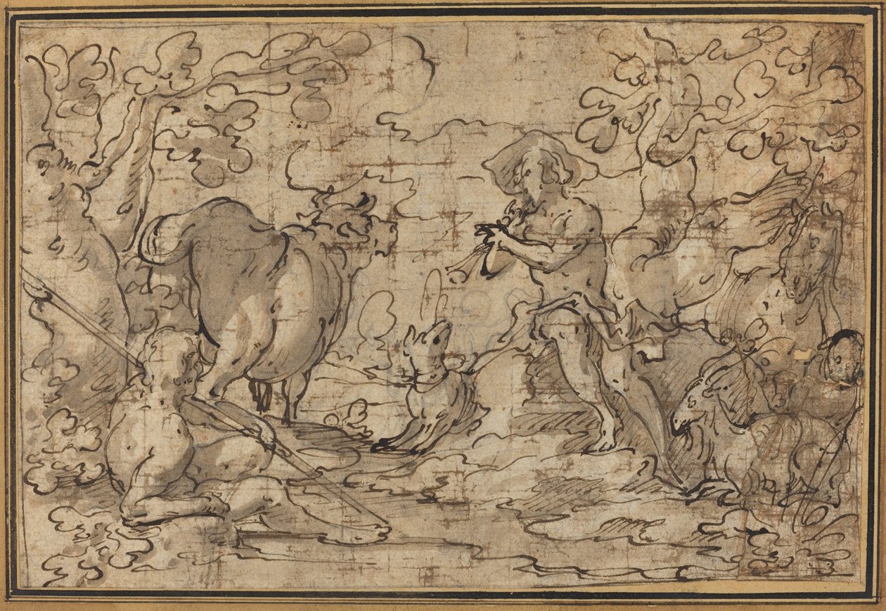 Merkur und Argus von Joachim Anthonisz Wtewael
