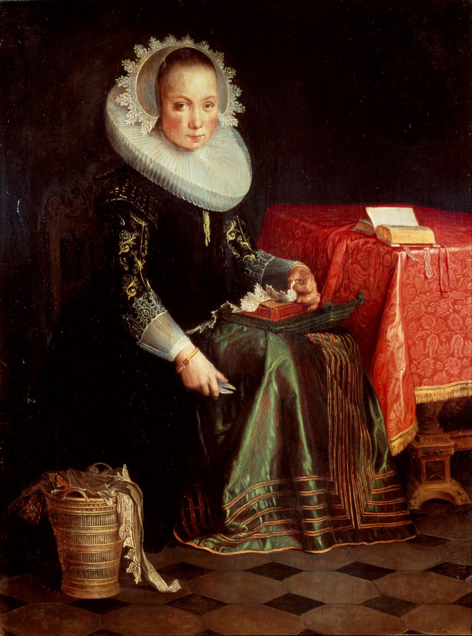 Porträt von Eva Wtewael von Joachim Wtewael or Utewael