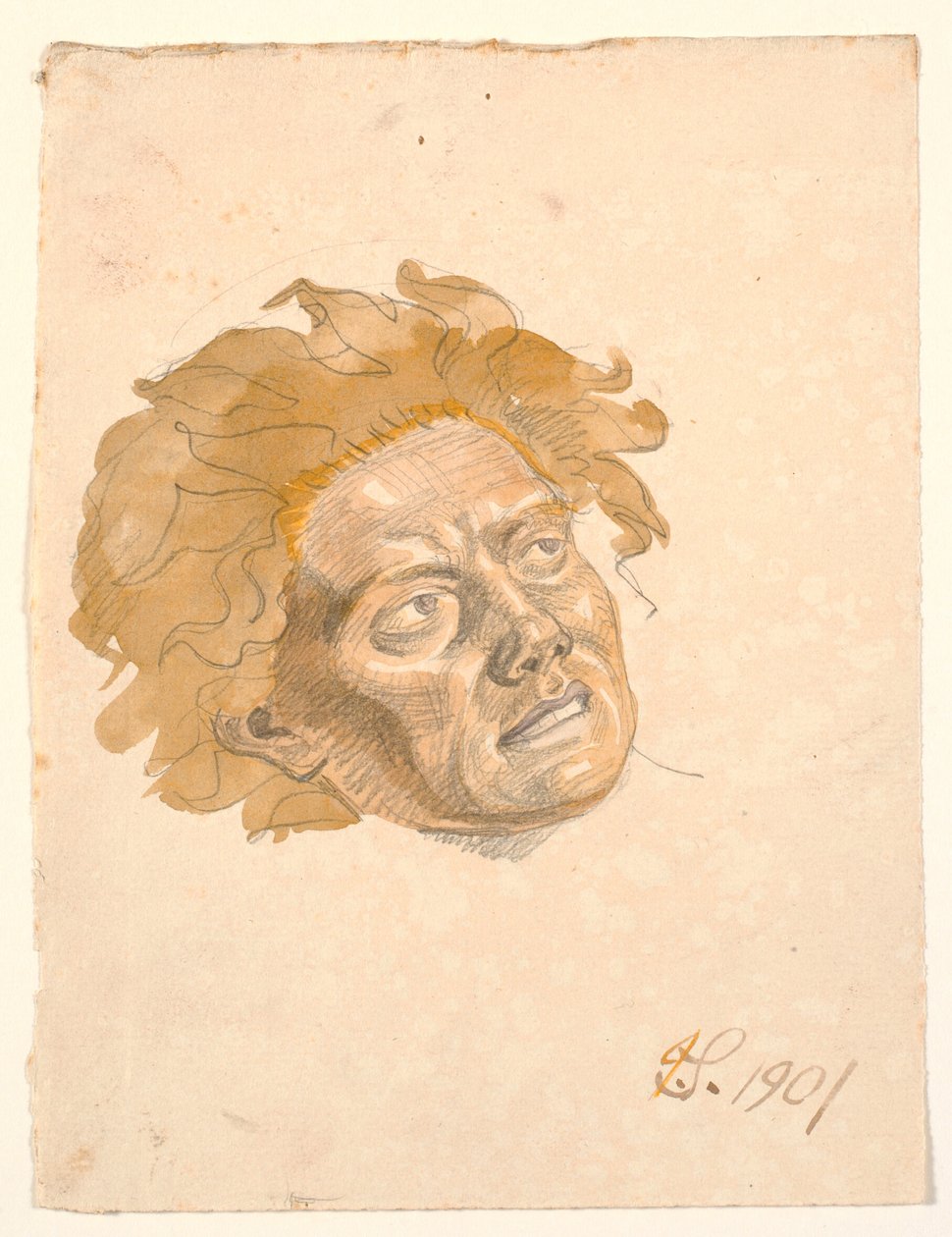 Kopf eines Mannes von Joakim Frederik Skovgaard