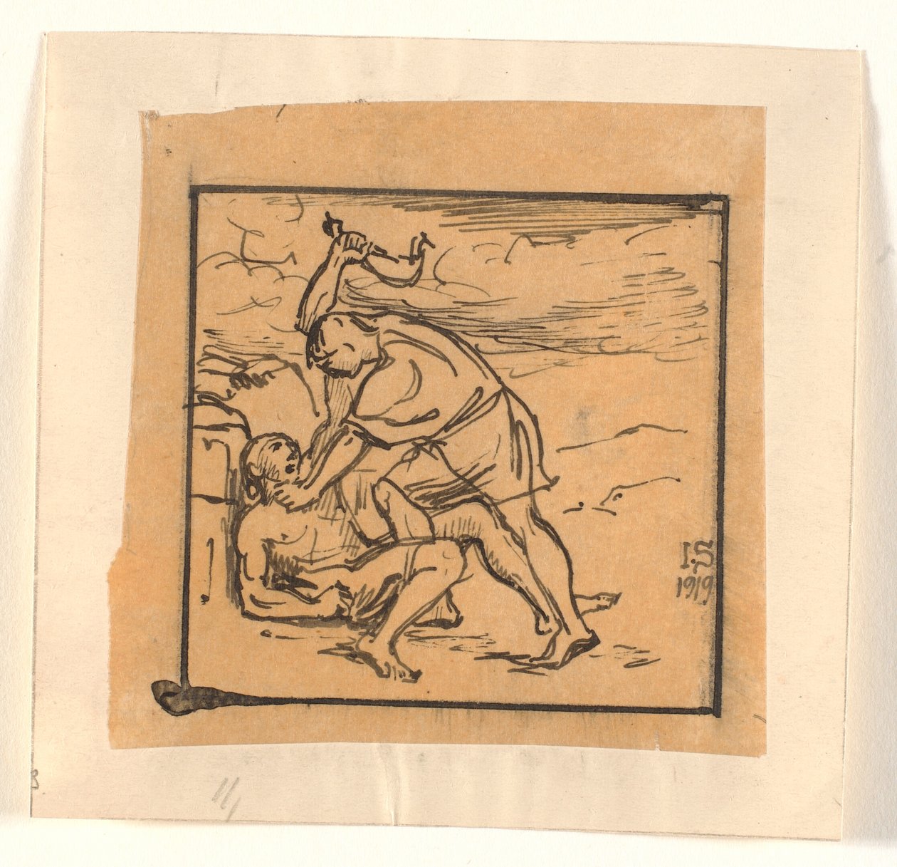Kain tötet Abel von Joakim Frederik Skovgaard